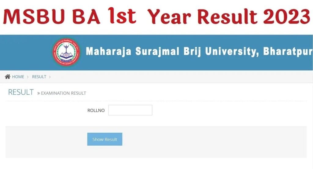 Brij University BA 1st Year Result 2023 Maharaja Surajmal Brij University BA 2nd Year Result 2023 Released