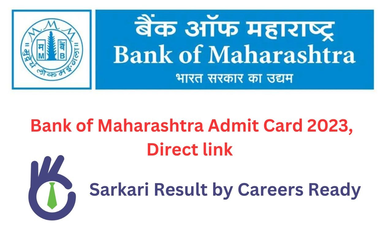 Bank of Maharashtra Admit Card 2023, Direct link