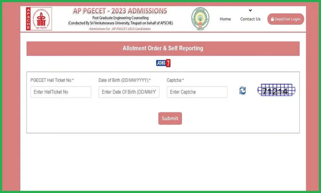 APPGCET Seat Allotment 2023