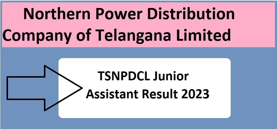 TSNPDCL Junior Assistant Result