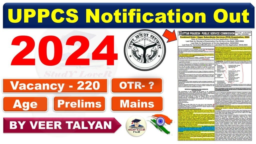 UPPSC Notification 2024 | UPPSC Syllabus 2024 | UPPCS 2024 Notification OUT | UPPSC 2024 Vacancy