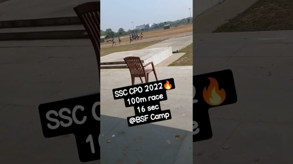 SSC CPO 2022_100m race🔥 #ssccpo #sscexam #ssccgl #youtubeshorts #short #shorts #physical #viral