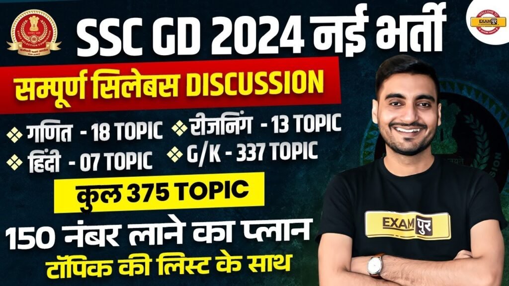 SSC GD SYLLABUS 2024 | SSC GD SYLLABUS 2023-24 | SSC GD SYLLABUS 2023-24 IN HINDI BY VIVEK SIR