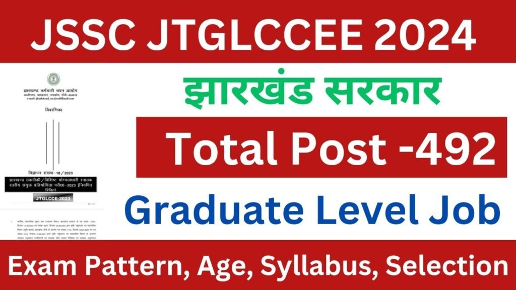 Jssc Graduation Level Vacancy 2024 | jssc JTGLCCEE Notification 2024 | job information