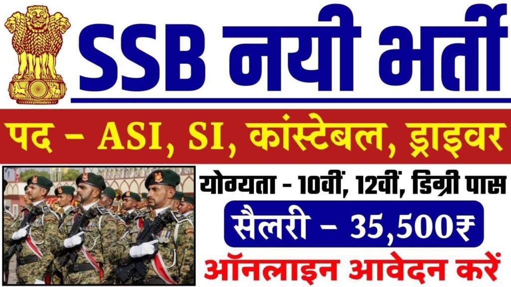 SSB New Recruitment 2022 | SSB Vacancy 2022 | SSB Recruitment 2022 Online Apply | SSB Bharti 2022